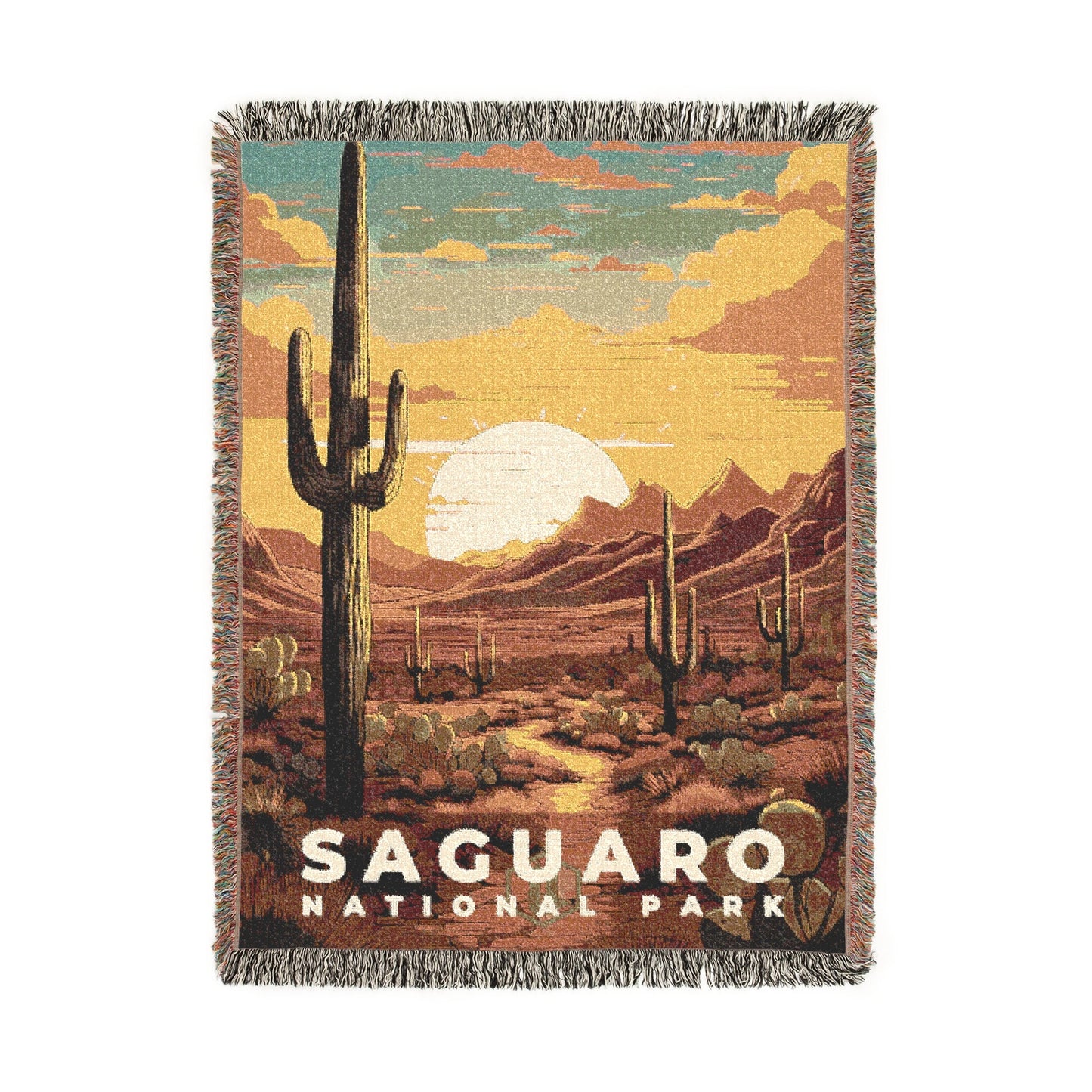 Saguaro National Park Woven Blanket | S07
