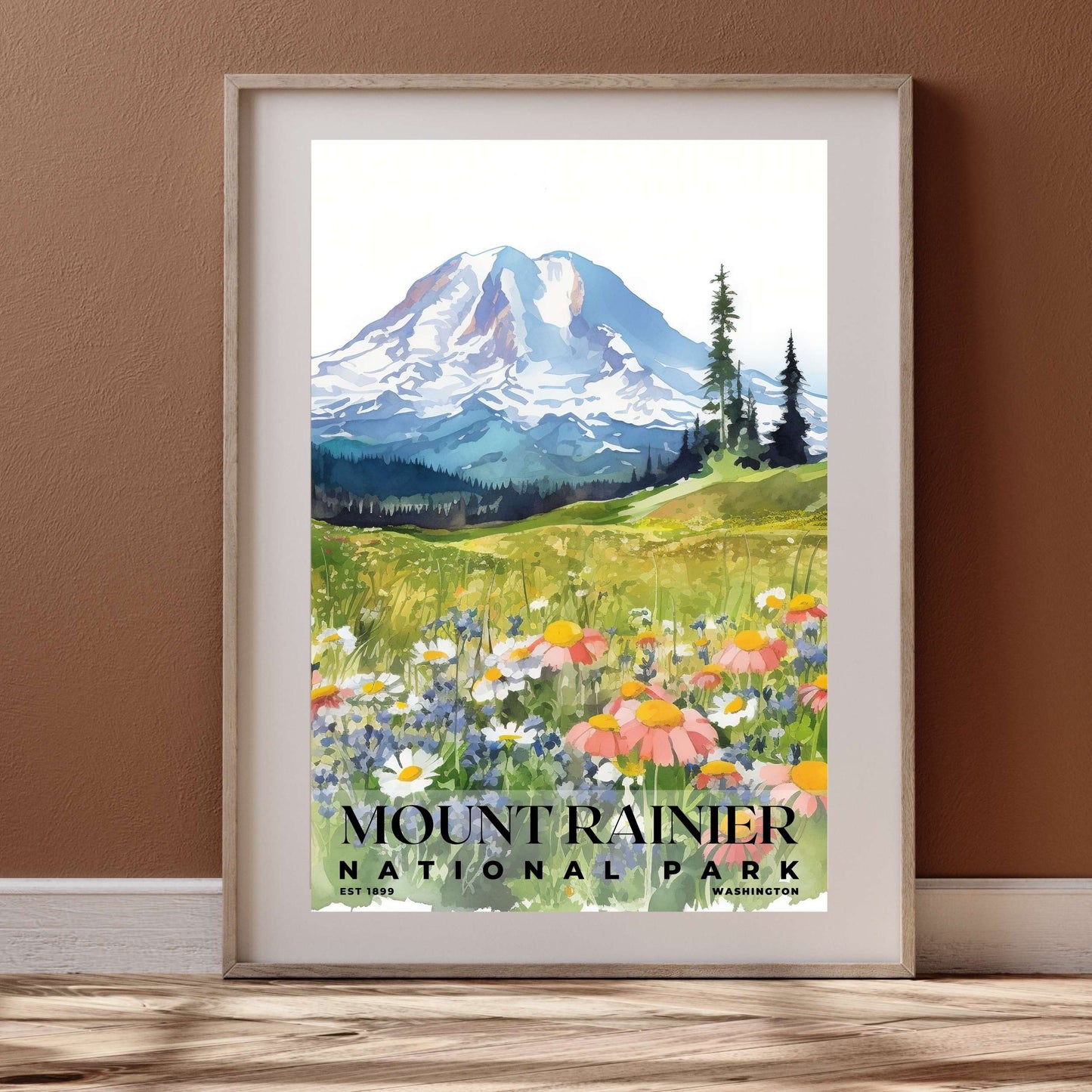 Mount Rainier National Park Poster | S04