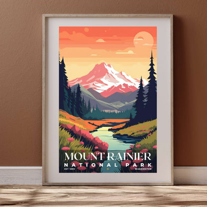 Mount Rainier National Park Poster | S05