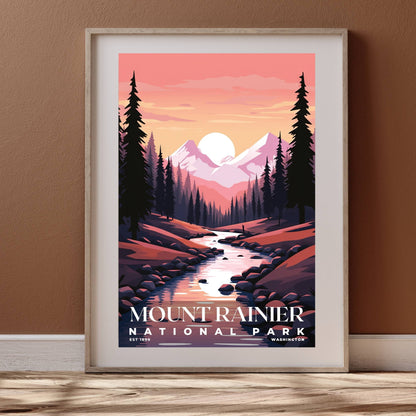 Mount Rainier National Park Poster | S03