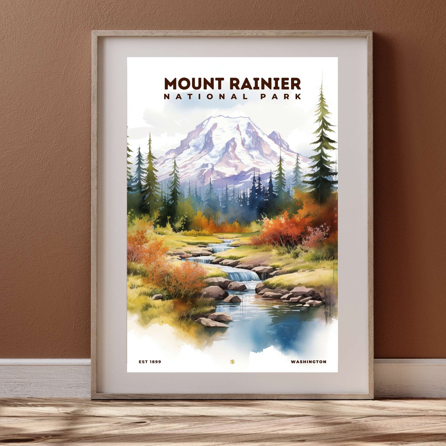 Mount Rainier National Park Poster | S08