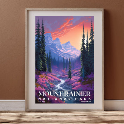 Mount Rainier National Park Poster | S02