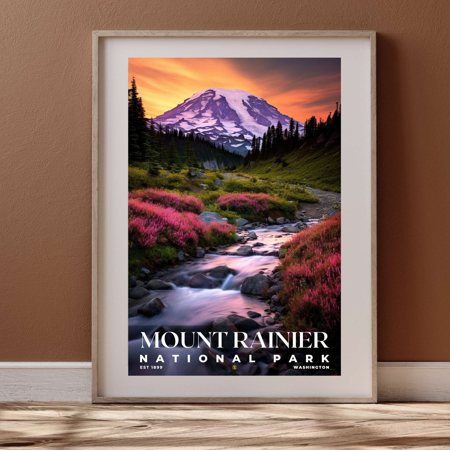 Mount Rainier National Park Poster | S10