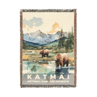 Katmai National Park Woven Blanket | S08