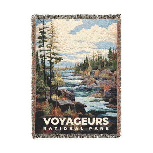 Voyageurs National Park Woven Blanket | S09