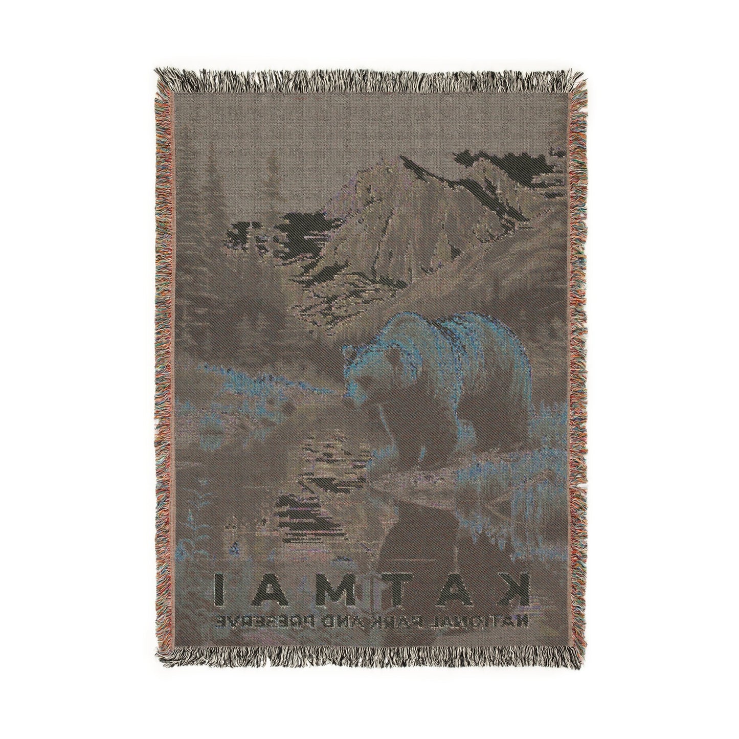 Katmai National Park Woven Blanket | S19