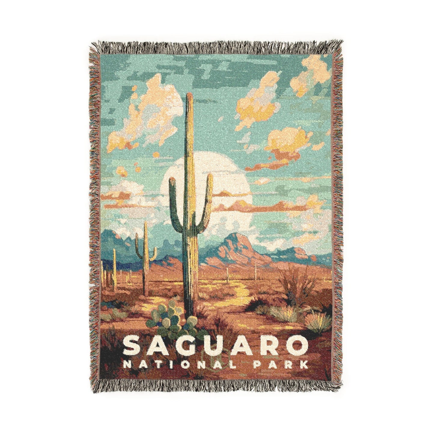 Saguaro National Park Woven Blanket | S06