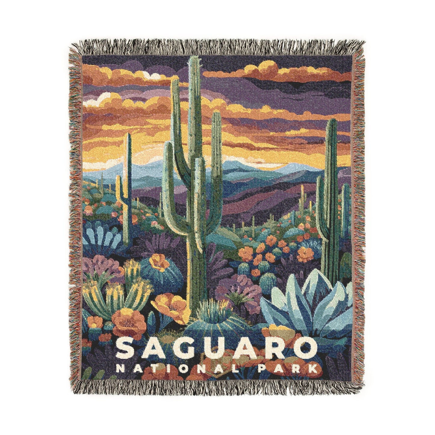 Saguaro National Park Woven Blanket | S11