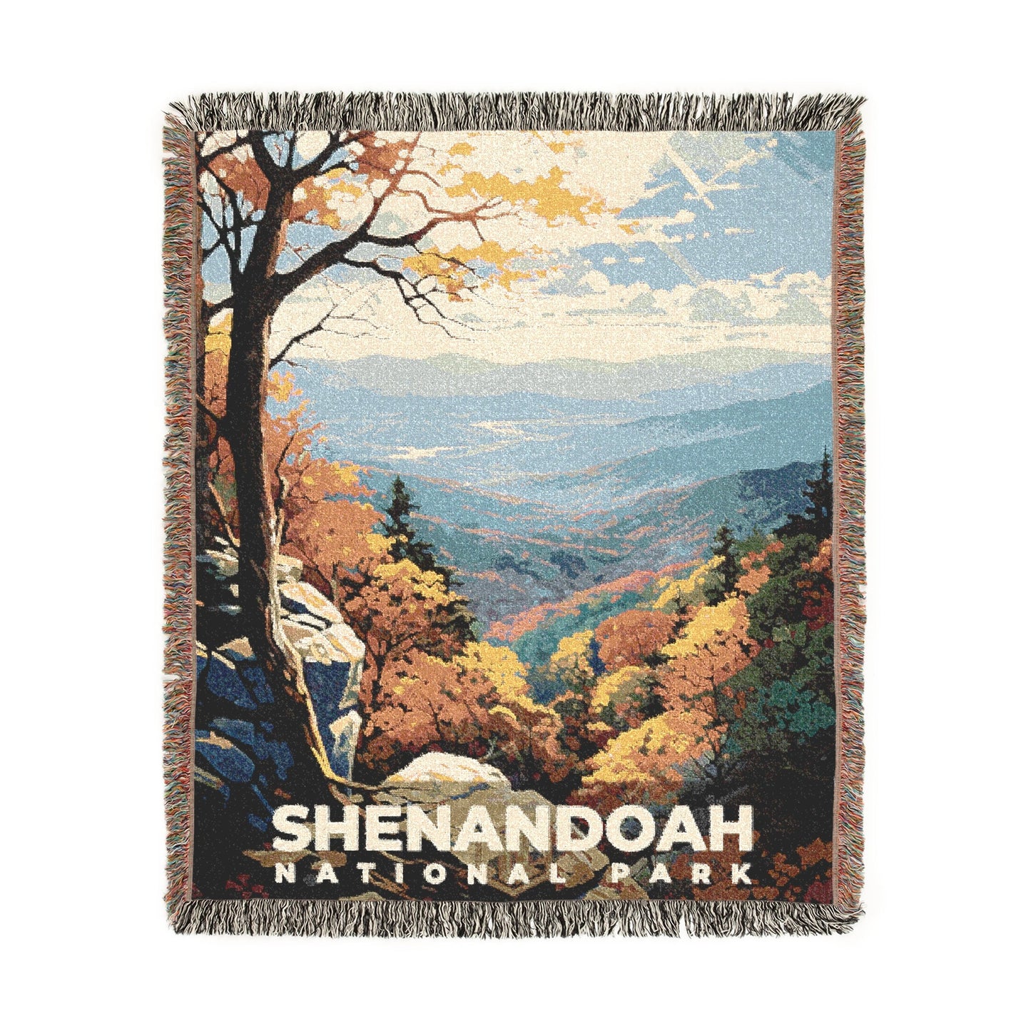 Shenandoah National Park Woven Blanket | S06
