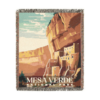 Mesa Verde National Park Woven Blanket | S05