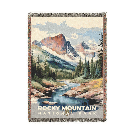 Rocky Mountain National Park Woven Blanket | S08