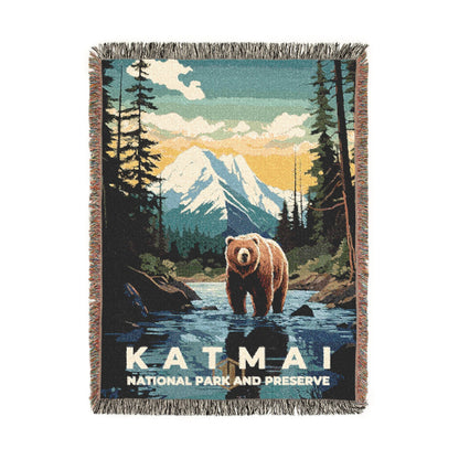 Katmai National Park Woven Blanket | S07