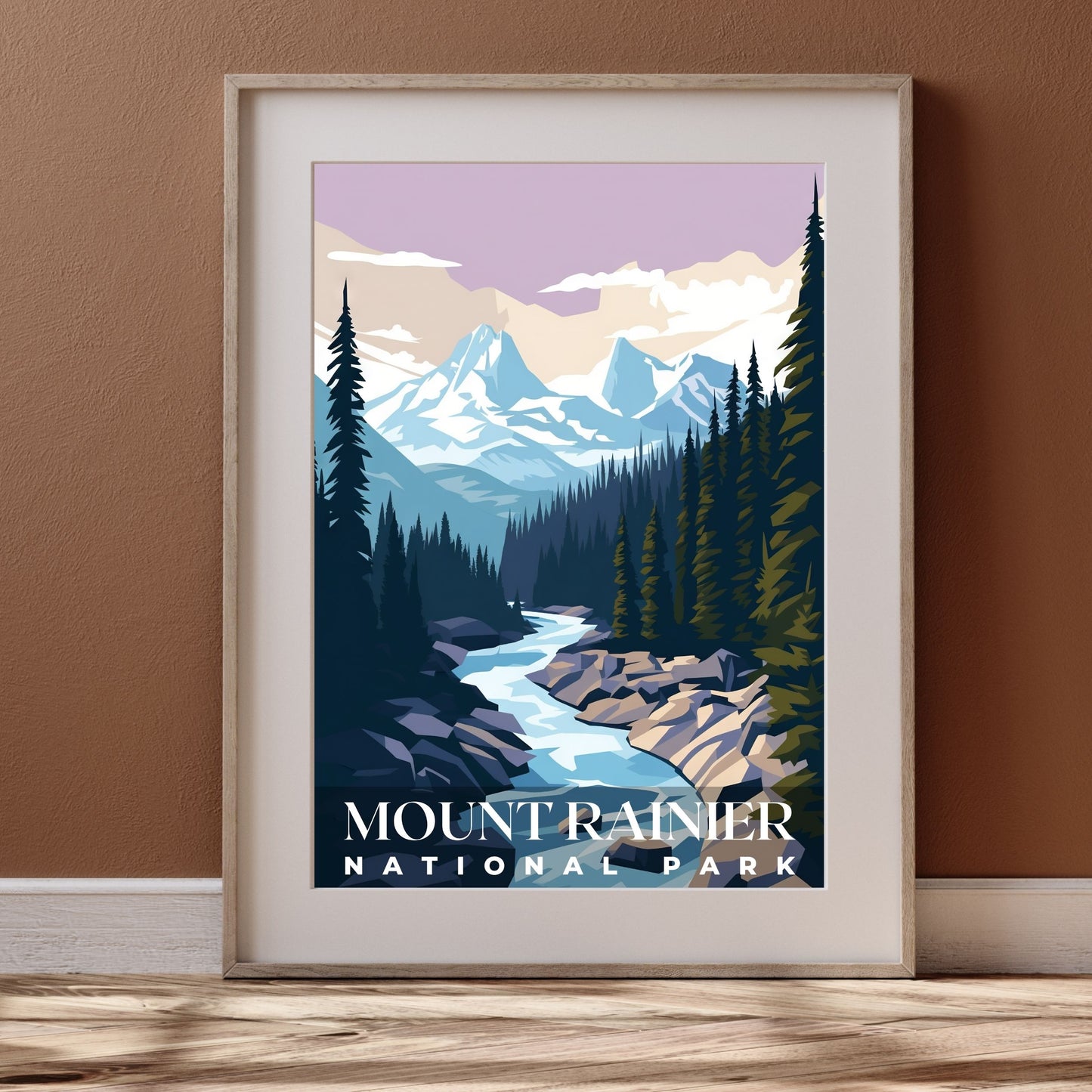 Mount Rainier National Park Poster | S01