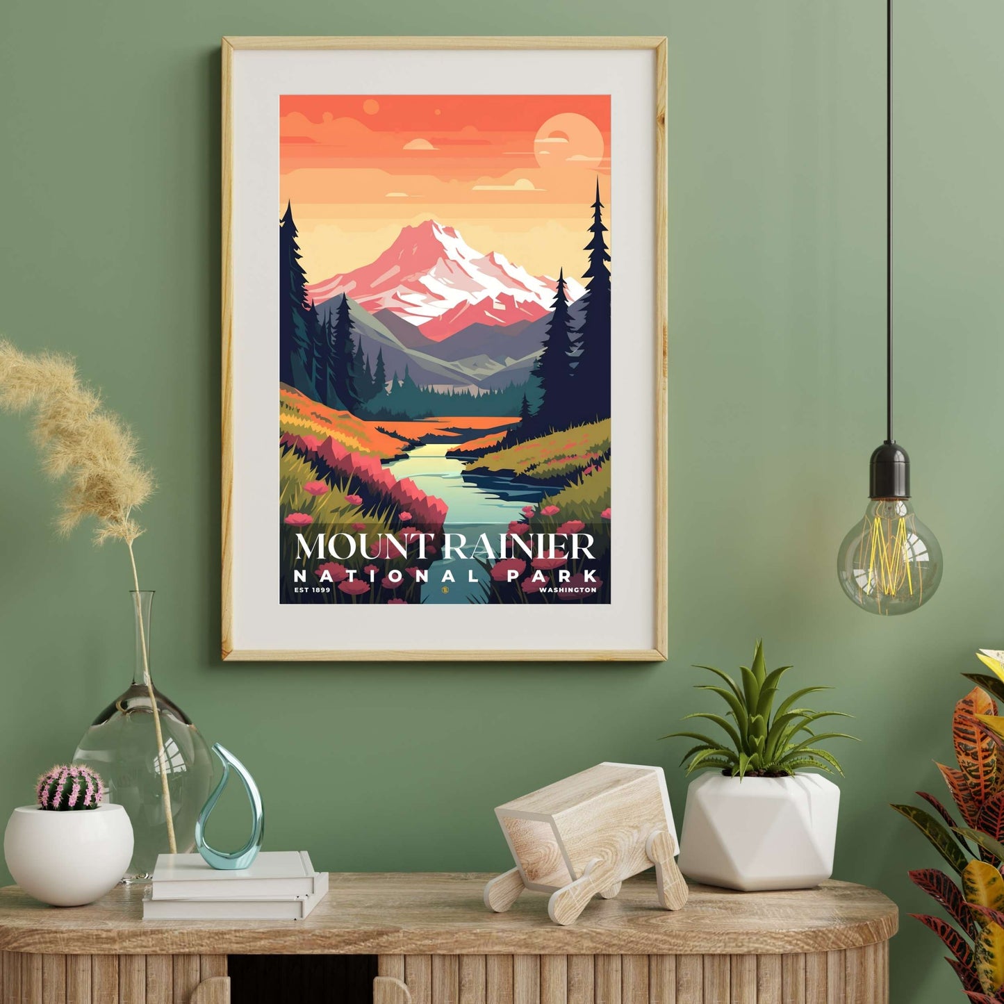 Mount Rainier National Park Poster | S05