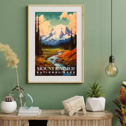 Mount Rainier National Park Poster | S06