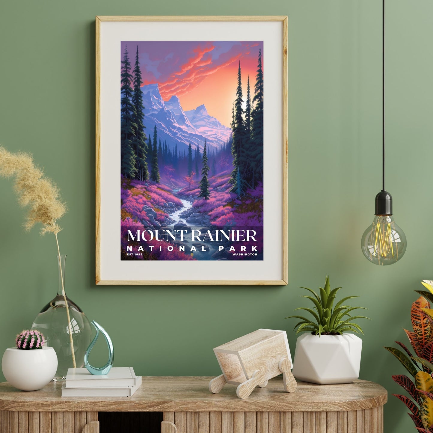 Mount Rainier National Park Poster | S02