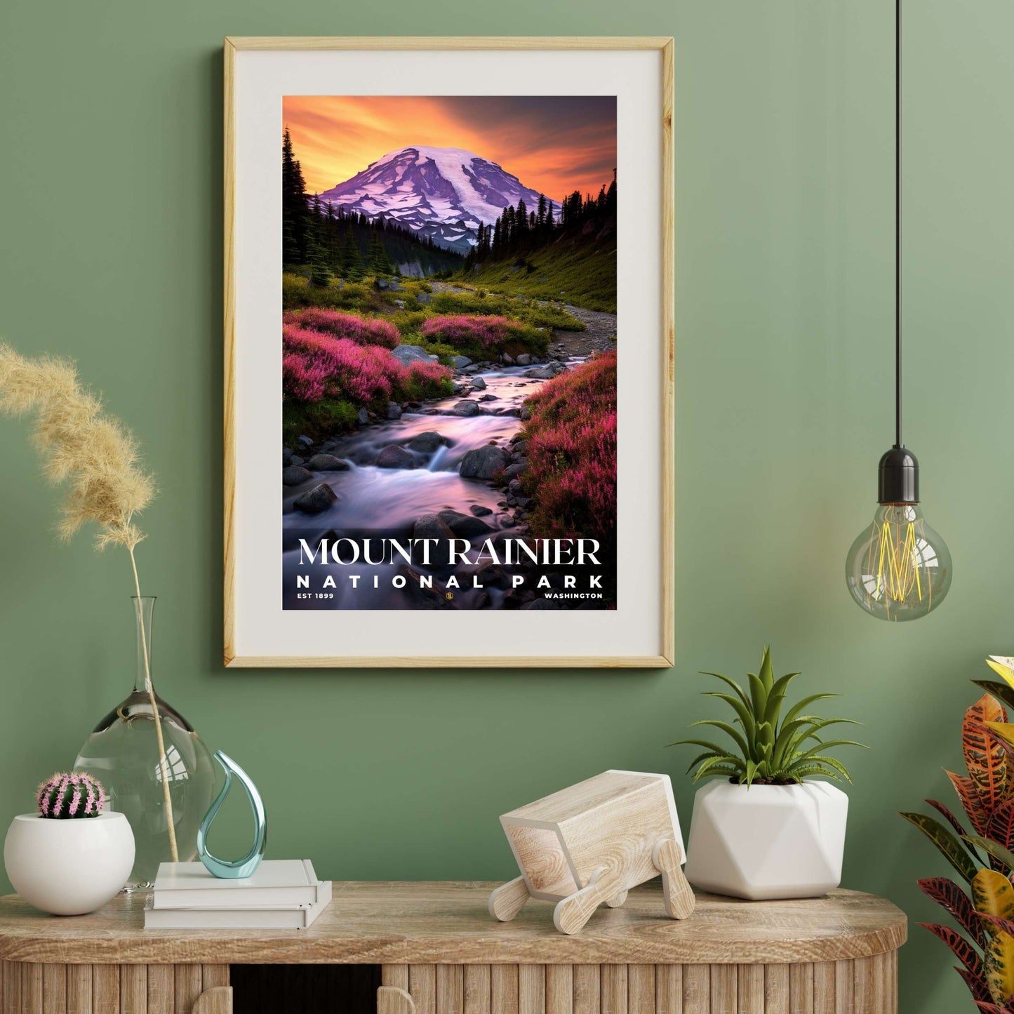 Mount Rainier National Park Poster | S10