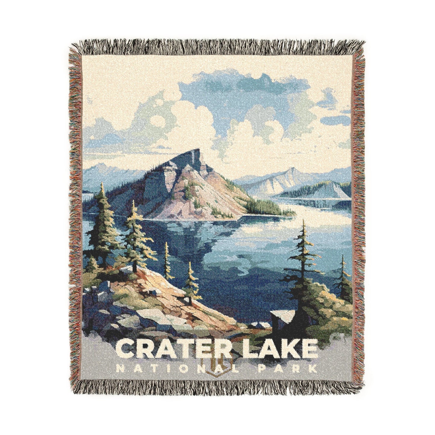 Crater Lake National Park Woven Blanket | S08