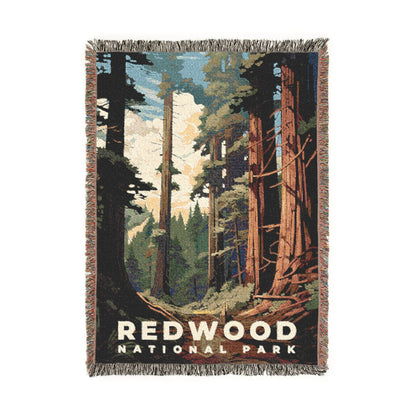 Redwood National Park Woven Blanket | S07