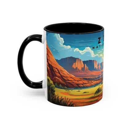 Zion National Park Mug | Accent Coffee Mug (11, 15oz)