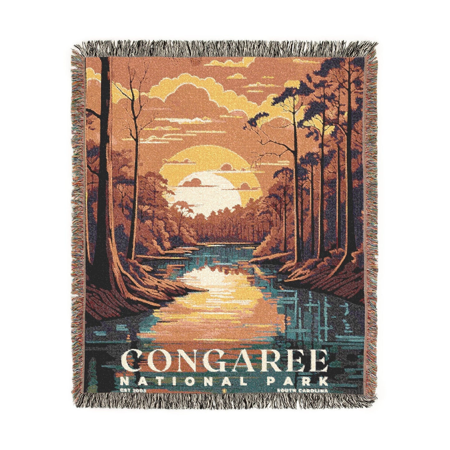 Congaree National Park Woven Blanket | S05