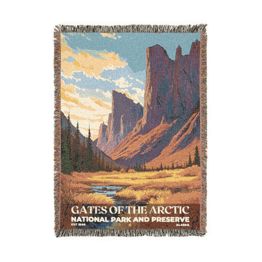 Gates of the Arctic National Park Woven Blanket | S02