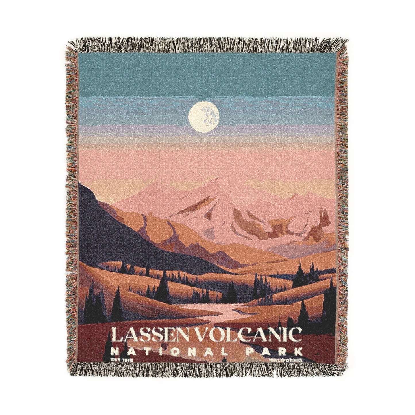 Lassen Volcanic National Park Woven Blanket | S03