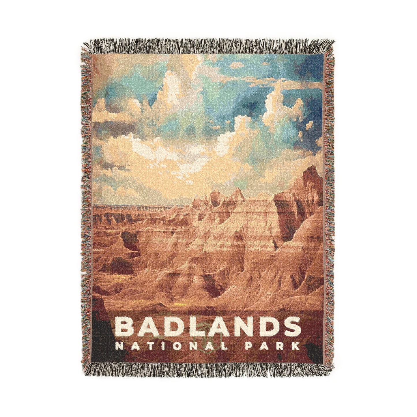 Badlands National Park Woven Blanket | S06