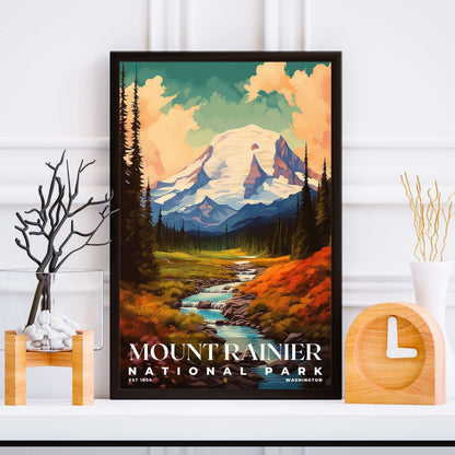 Mount Rainier National Park Poster | S06