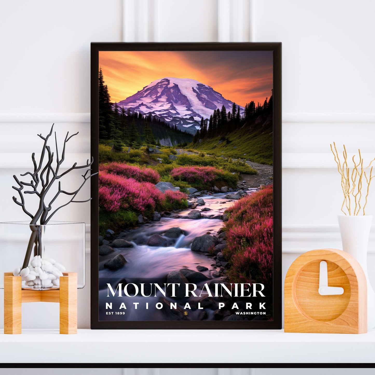 Mount Rainier National Park Poster | S10