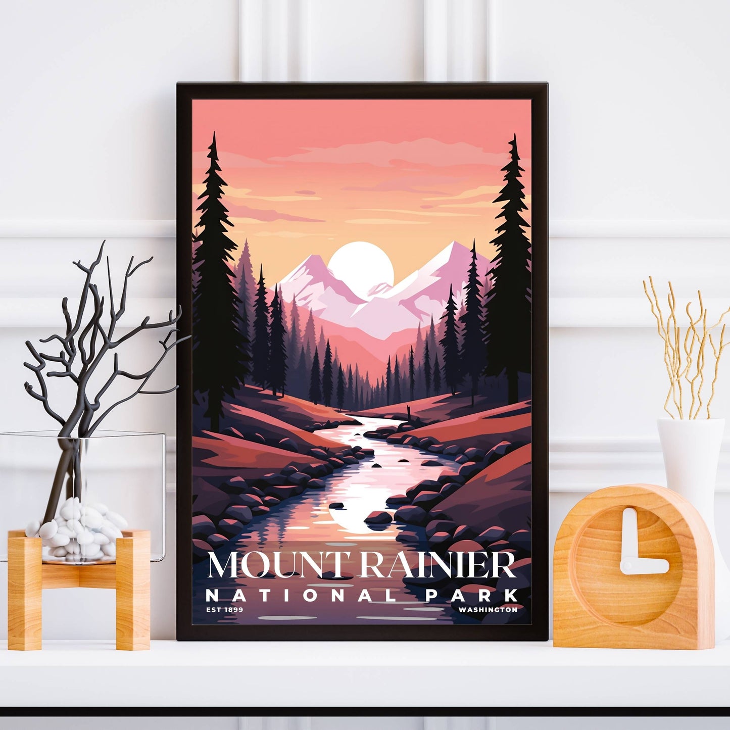 Mount Rainier National Park Poster | S03