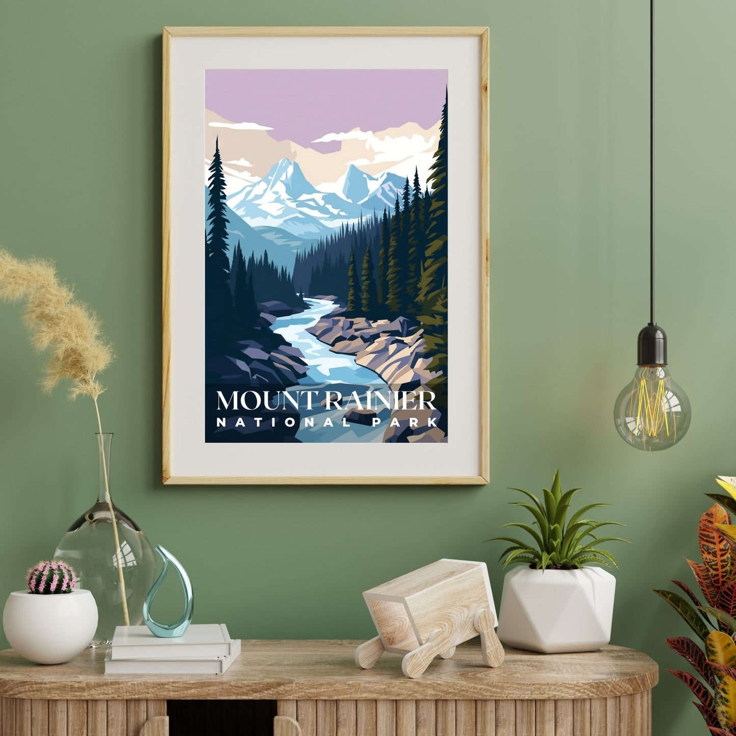 Mount Rainier National Park Poster | S01