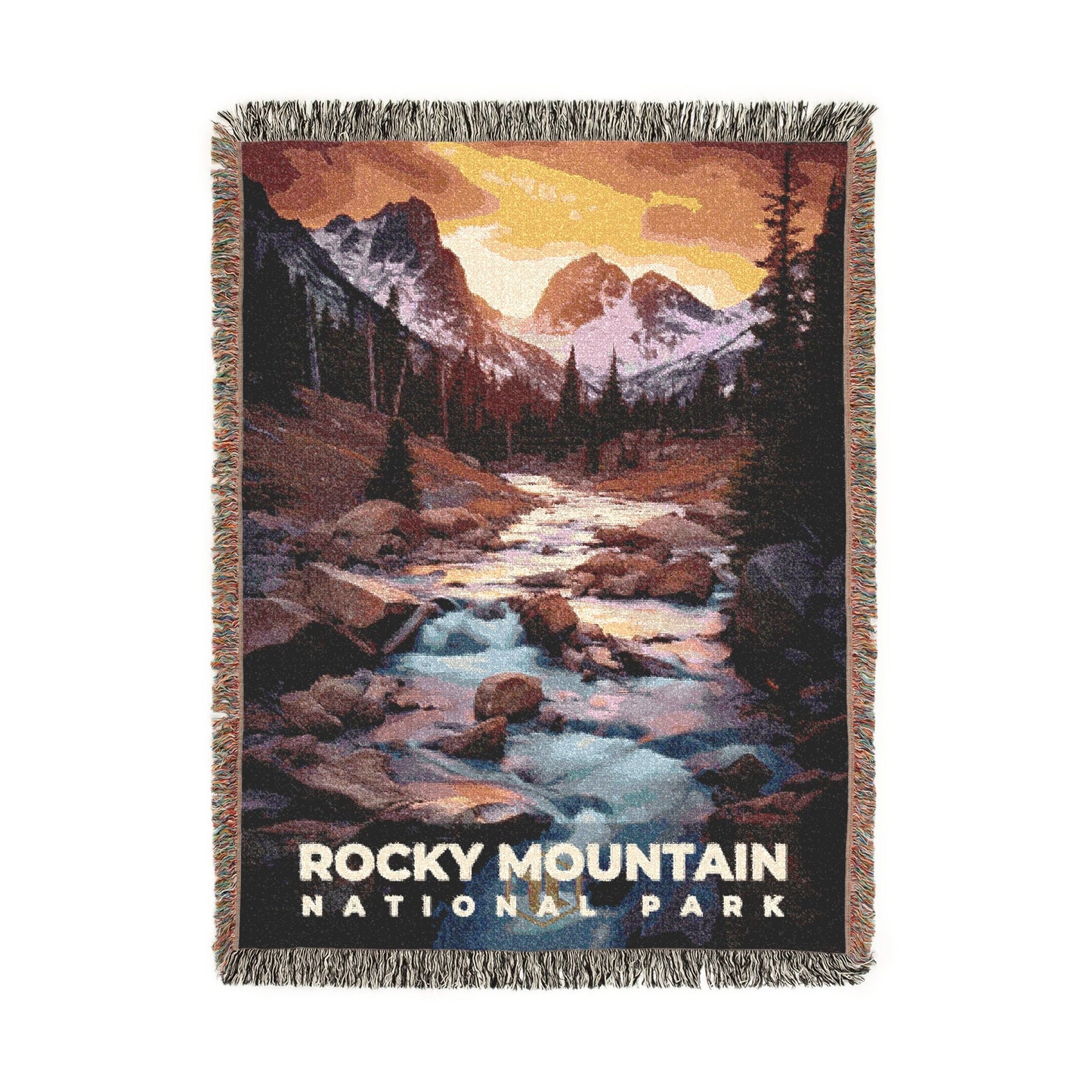 Rocky Mountain National Park Woven Blanket | S10