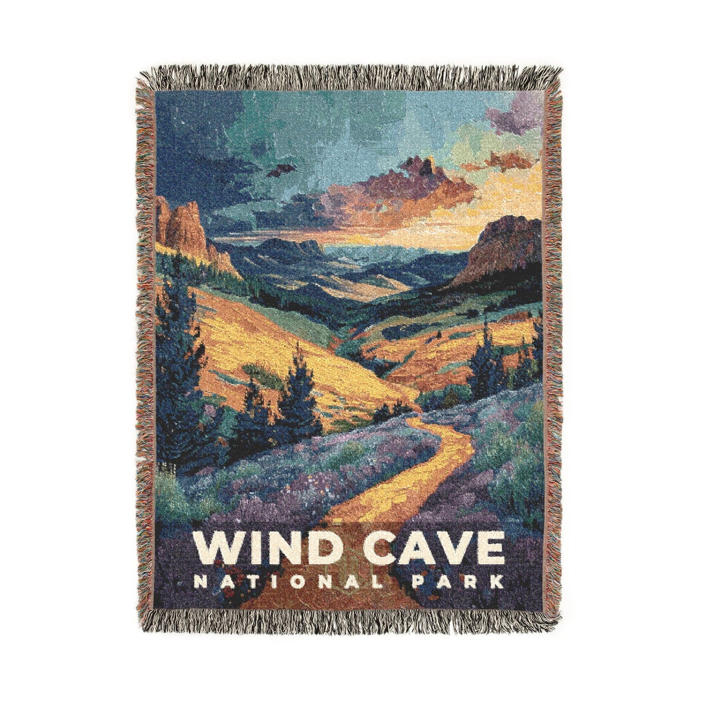 Wind Cave National Park Woven Blanket | S14