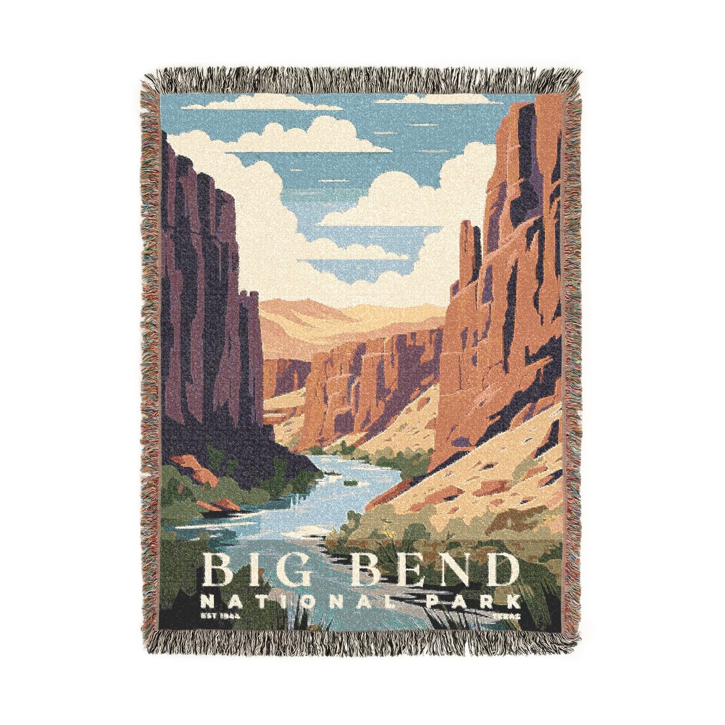 Big Bend National Park Woven Blanket | S03