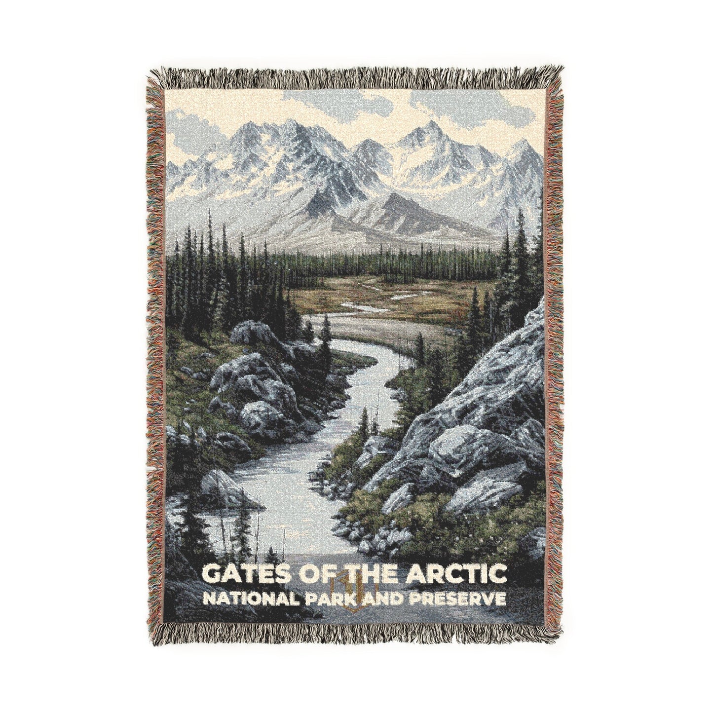 Gates of the Arctic National Park Woven Blanket | S17