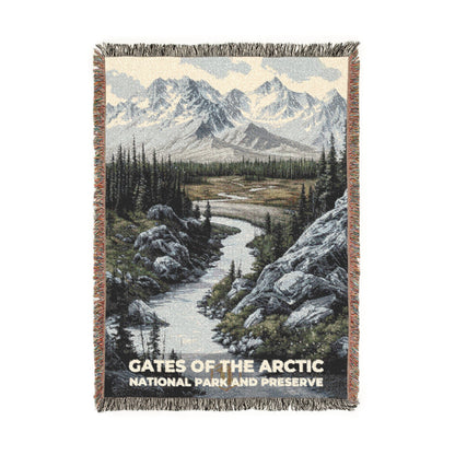 Gates of the Arctic National Park Woven Blanket | S17