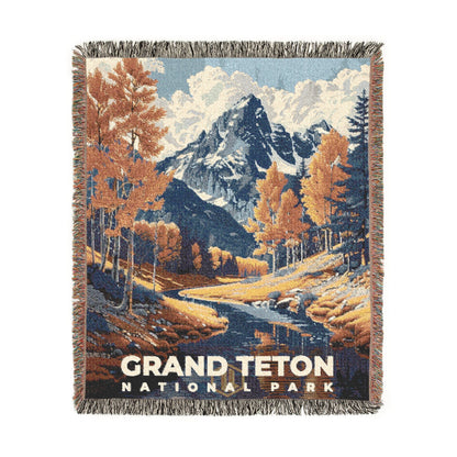 Grand Teton National Park Woven Blanket | S19