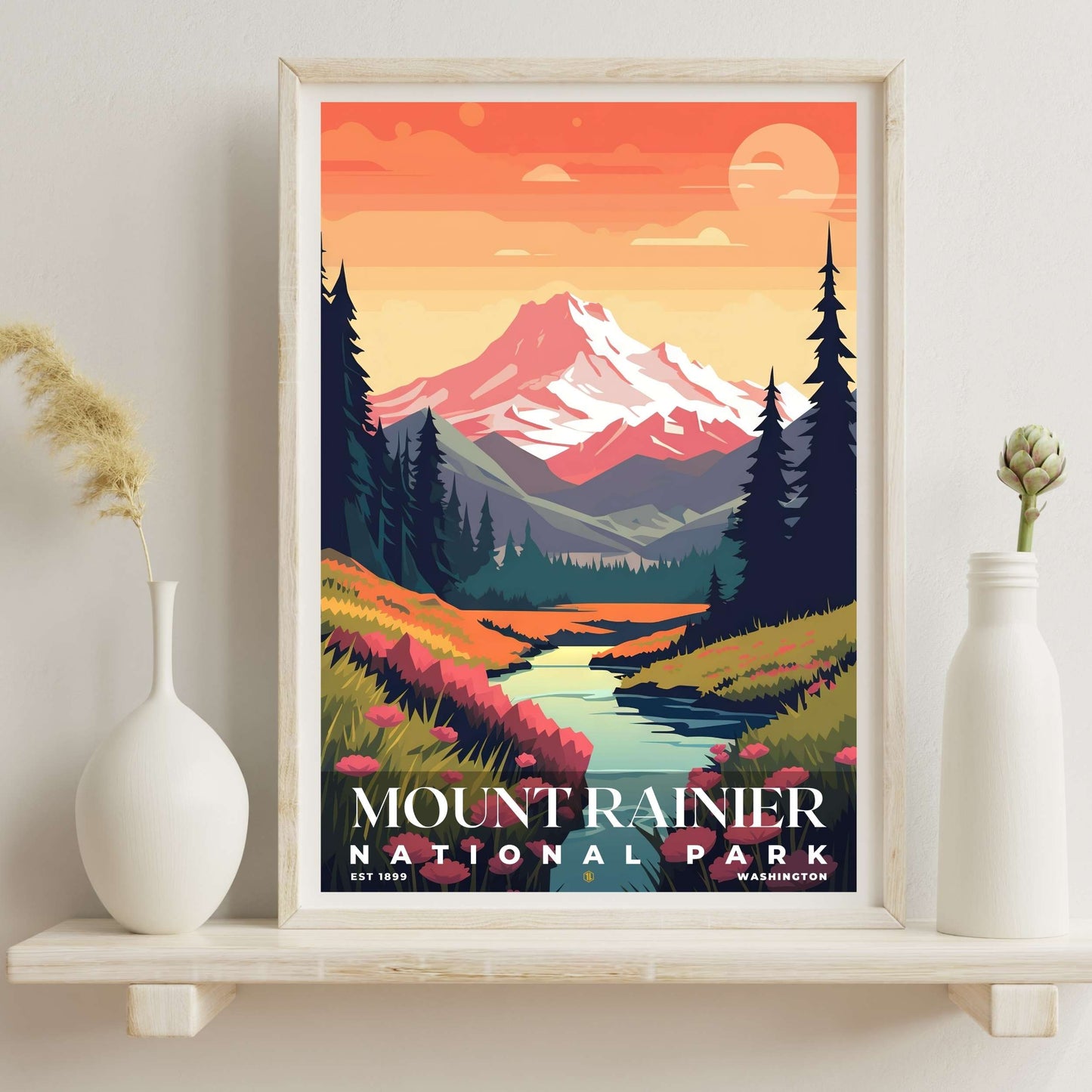 Mount Rainier National Park Poster | S05