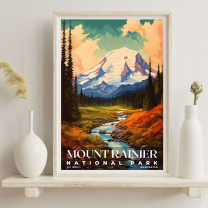 Mount Rainier National Park Poster | S06