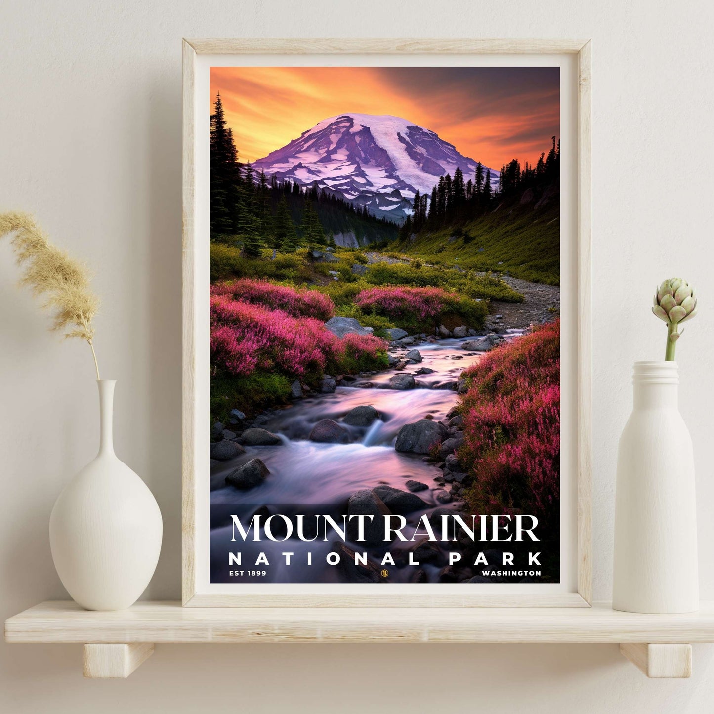 Mount Rainier National Park Poster | S10