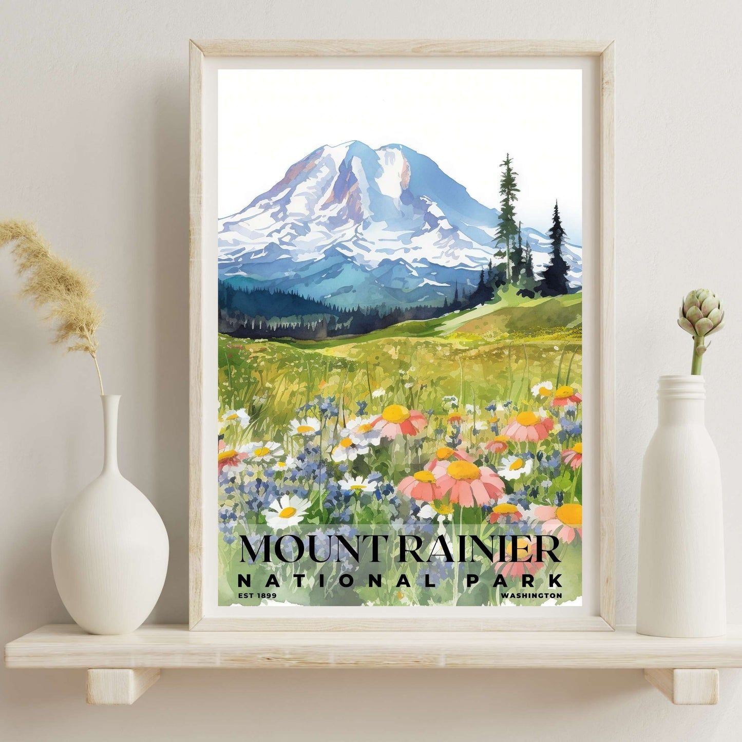 Mount Rainier National Park Poster | S04