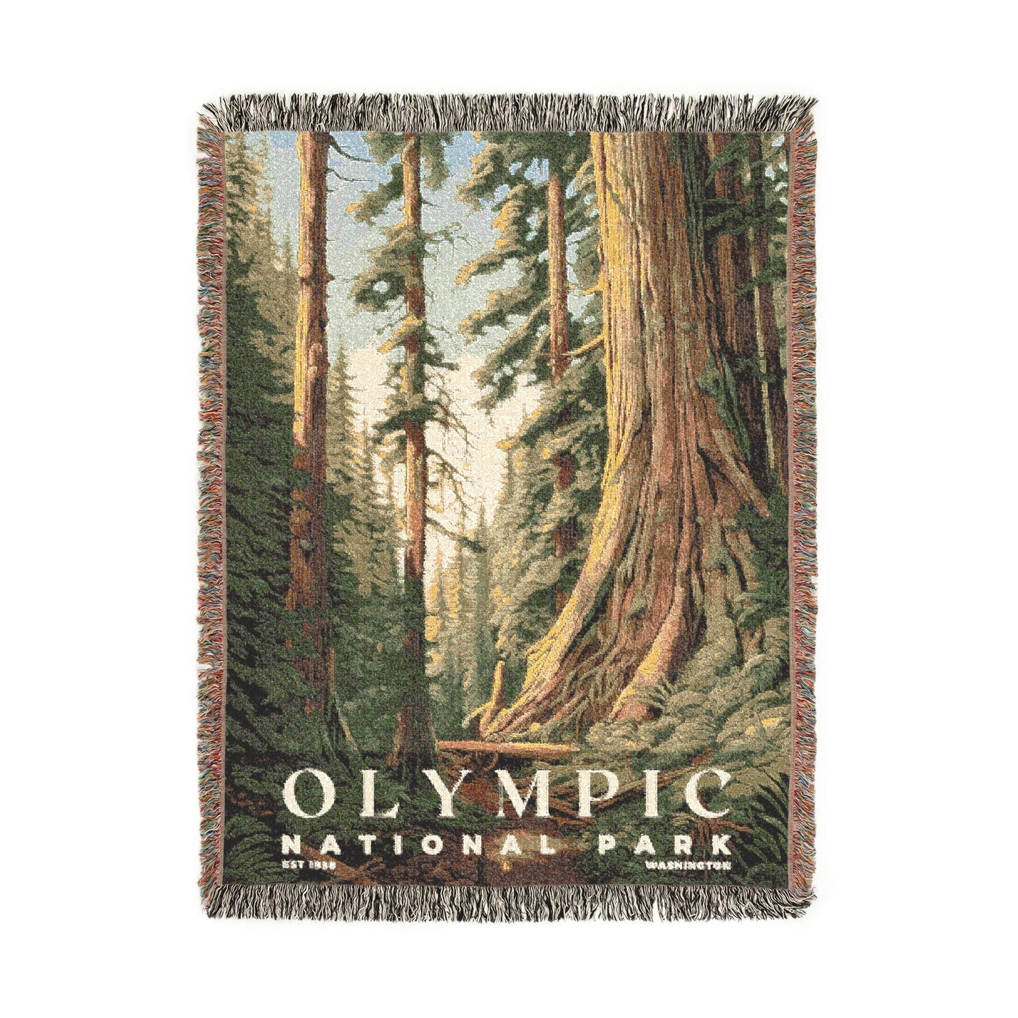 Olympic National Park Woven Blanket | S02