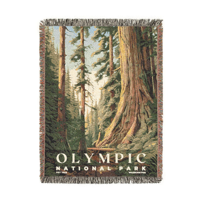 Olympic National Park Woven Blanket | S02