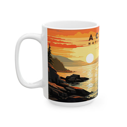 Acadia National Park Mug | White Ceramic Mug (11oz, 15oz)