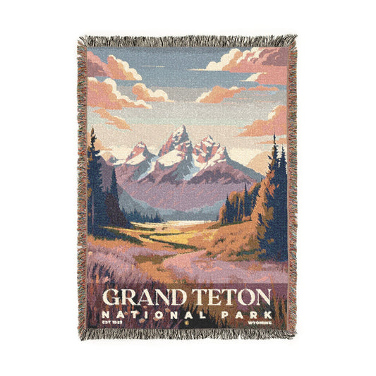Grand Teton National Park Woven Blanket | S05