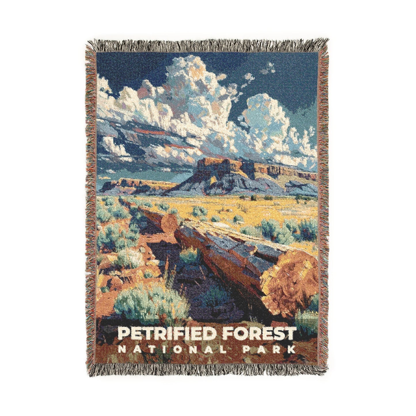 Petrified Forest National Park Woven Blanket | S13