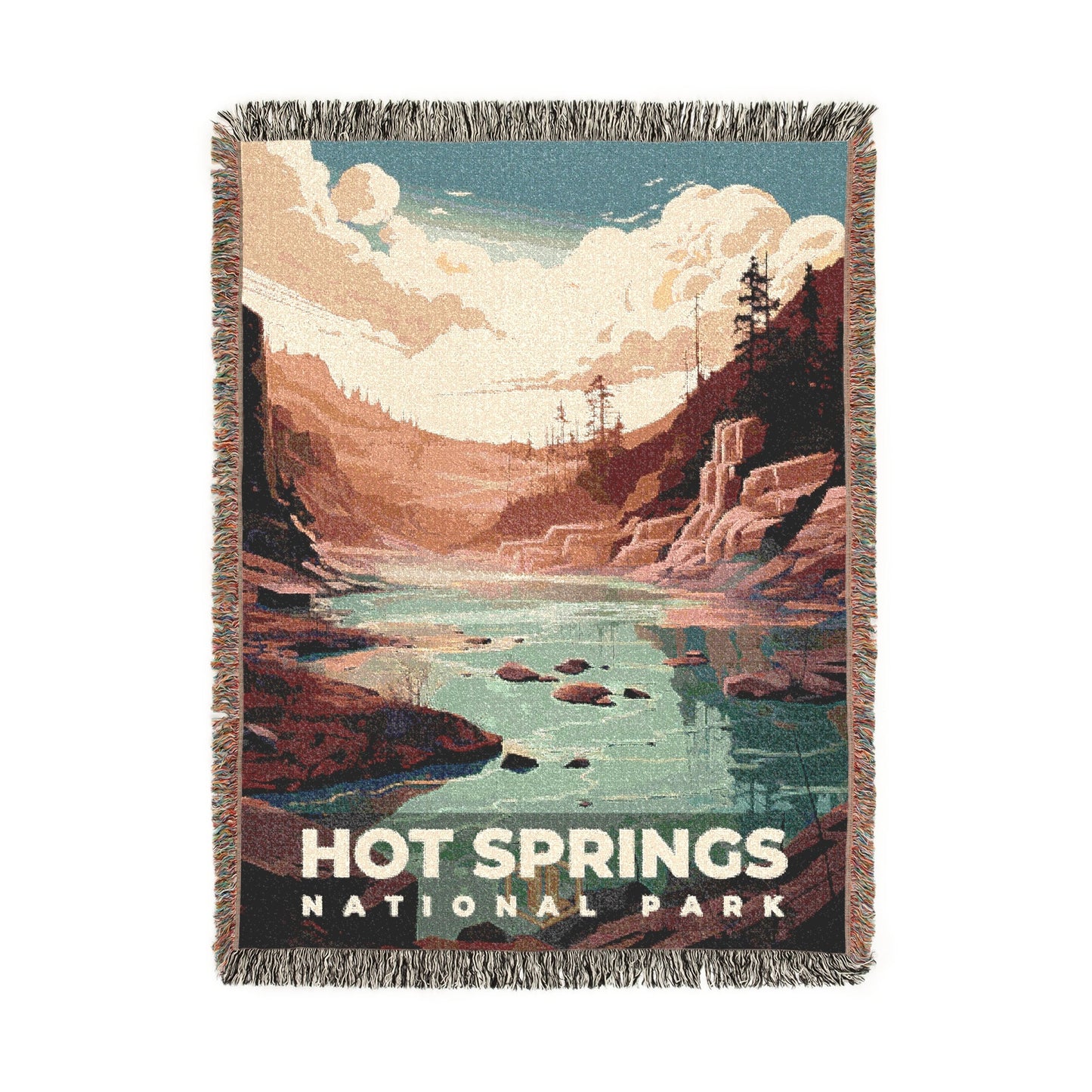 Hot Springs National Park Woven Blanket | S07