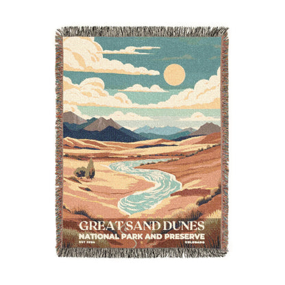 Great Sand Dunes National Park Woven Blanket | S05
