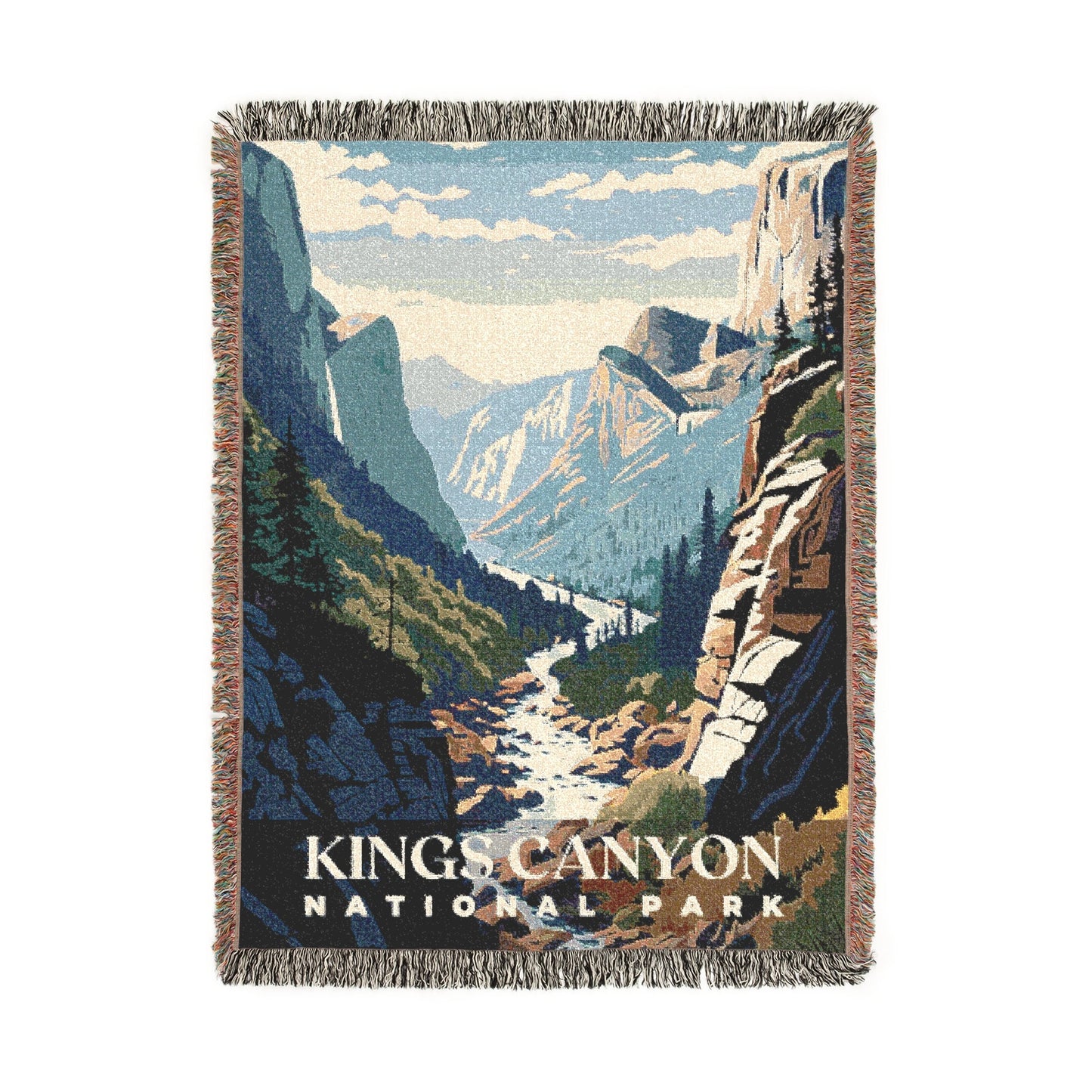 Kings Canyon National Park Woven Blanket | S01